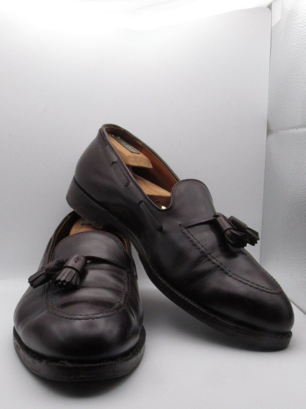 Alden New England Burgundy Men's Tassel Loafers Size 12 EEE Good Condition